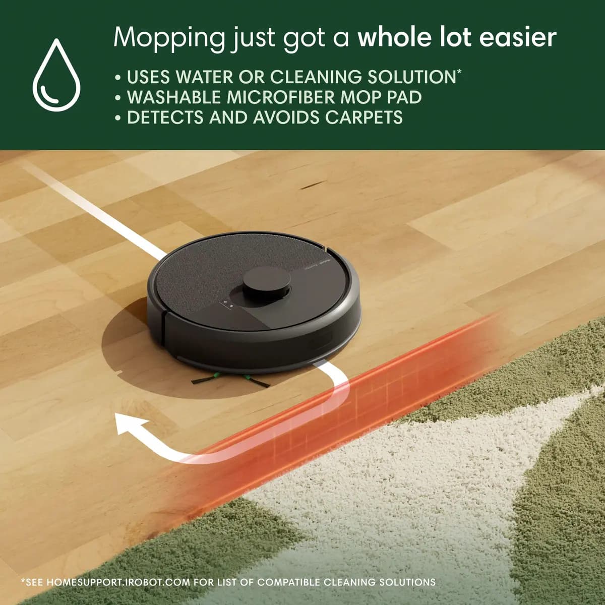iRobot Roomba 105 Combo Robot [13.23 (L) x 13.19 (W) x 4.09 (H), 6.27, 3000 mAh LFP]