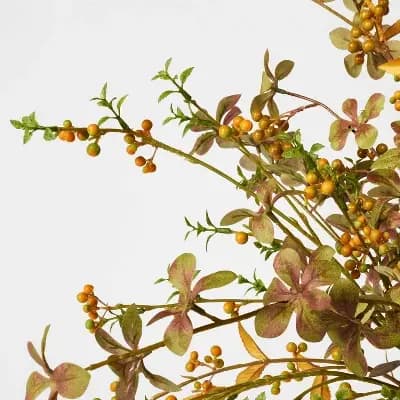 Threshold designed w/Studio McGee Statement Berry and Branch Arrangement - Thresholdâ„¢ designed with Studio McGee [Polyester, Ceramic, 9.1 Inches (H) x 3.8 Inches (W)]