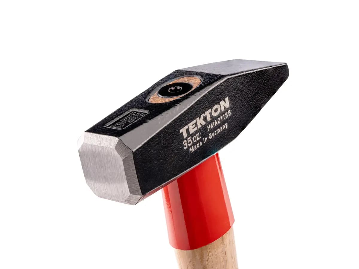 TEKTON 35 oz. Cross Peen Hammer [A. Length (in.) 14.2, B. Width (in.) 5.4, C. Height (in.) 1.4]
