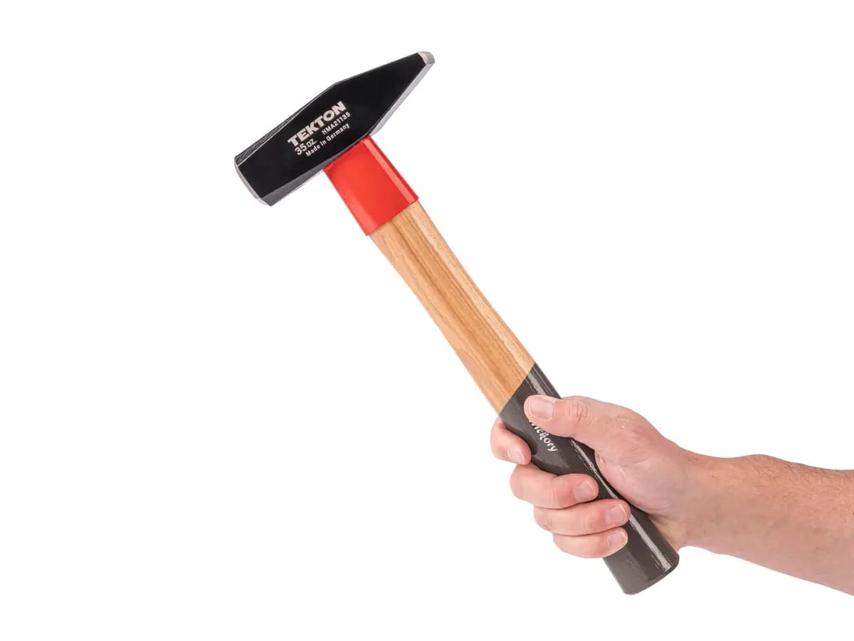 TEKTON 35 oz. Cross Peen Hammer [A. Length (in.) 14.2, B. Width (in.) 5.4, C. Height (in.) 1.4]