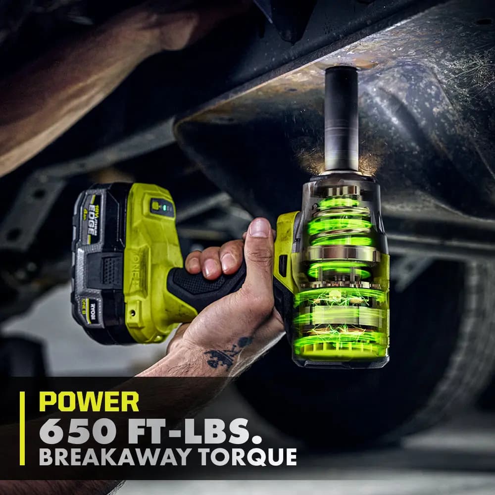RYOBI 18V ONE+ HP 4-Mode Mid Torque 1/2" Impact Wrench [model PBLIW25, tool_type Impact Wrench, anvil 1/2" with friction ring]