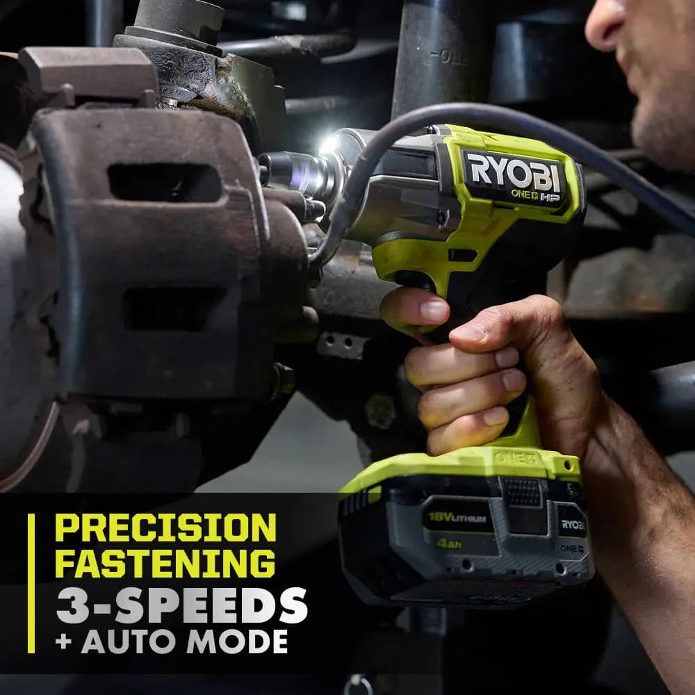 RYOBI 18V ONE+ HP 4-Mode Mid Torque 1/2" Impact Wrench [model PBLIW25, tool_type Impact Wrench, anvil 1/2" with friction ring]