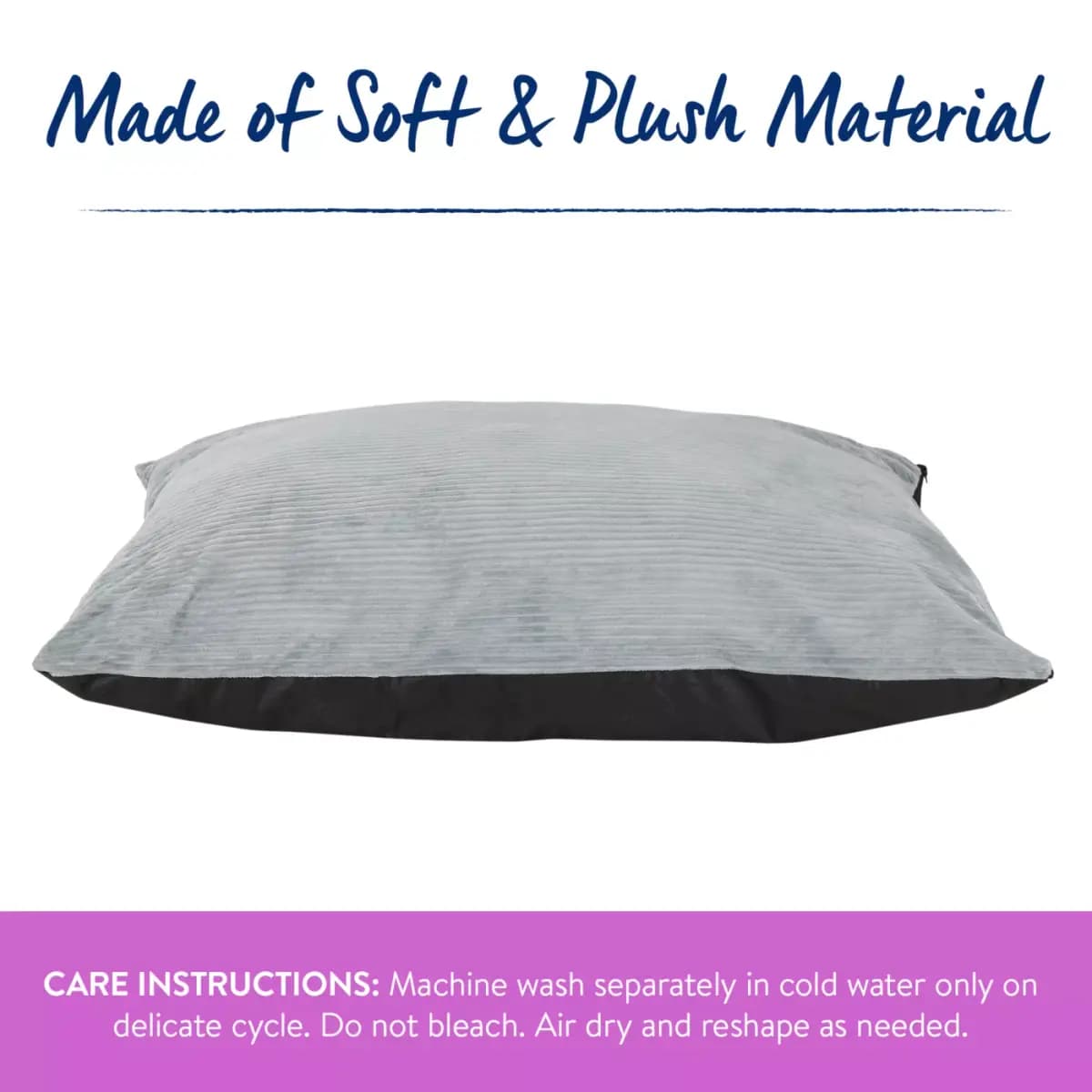 Top Paw Grey Cozy Pillow Bed. Small/Medium, Large/X Large [Brand Top Paw®, Includes 1 Bed, Intended For Dogs, Color Grey]