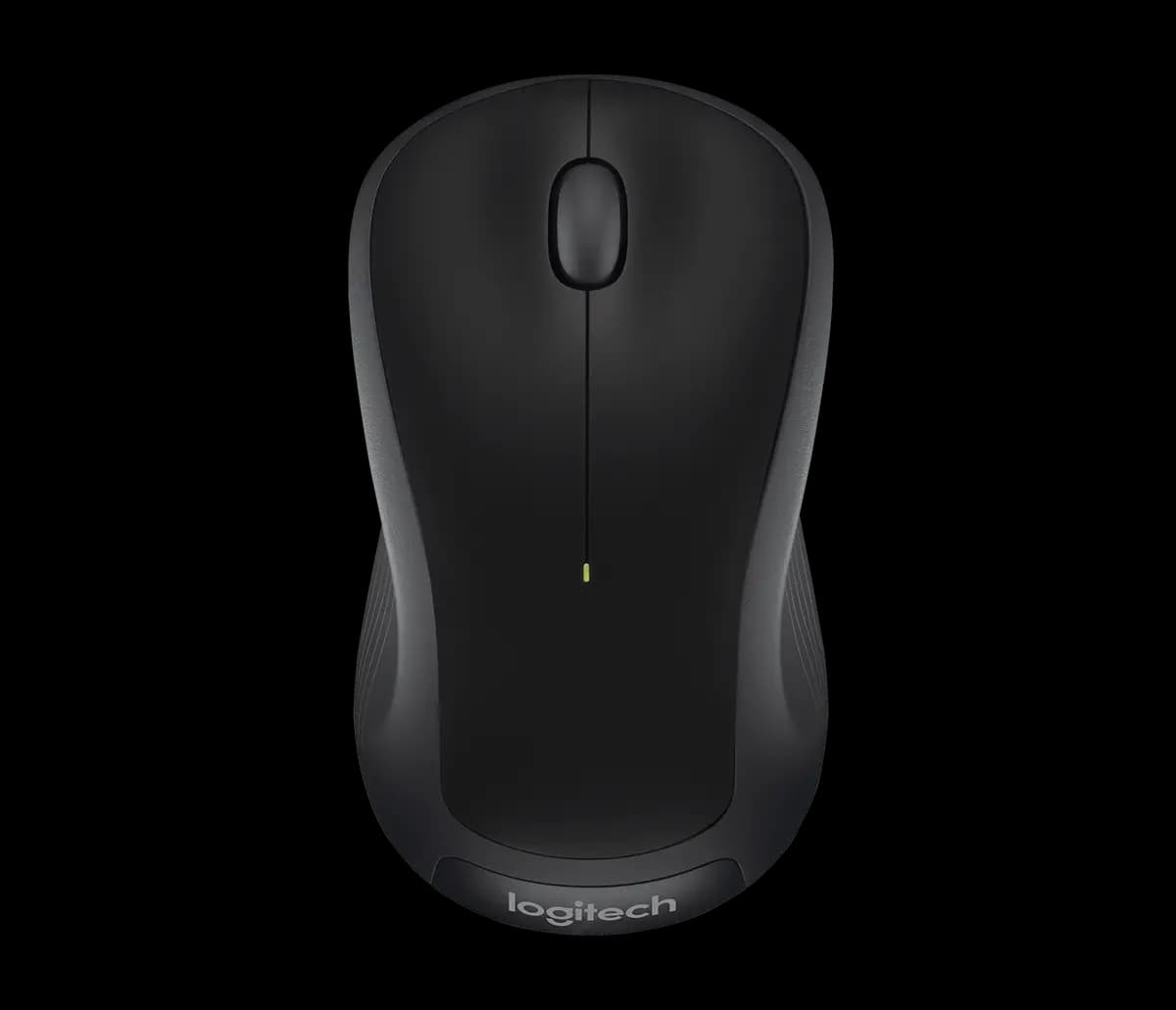 Logitech M310 Wireless Mouse - Black [4.37 in (111 mm), 2.44 in (62 mm), 1.54 in (39 mm)]