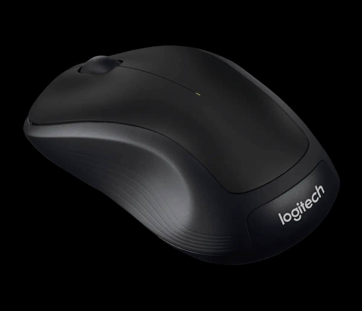 Logitech M310 Wireless Mouse - Black [4.37 in (111 mm), 2.44 in (62 mm), 1.54 in (39 mm)]