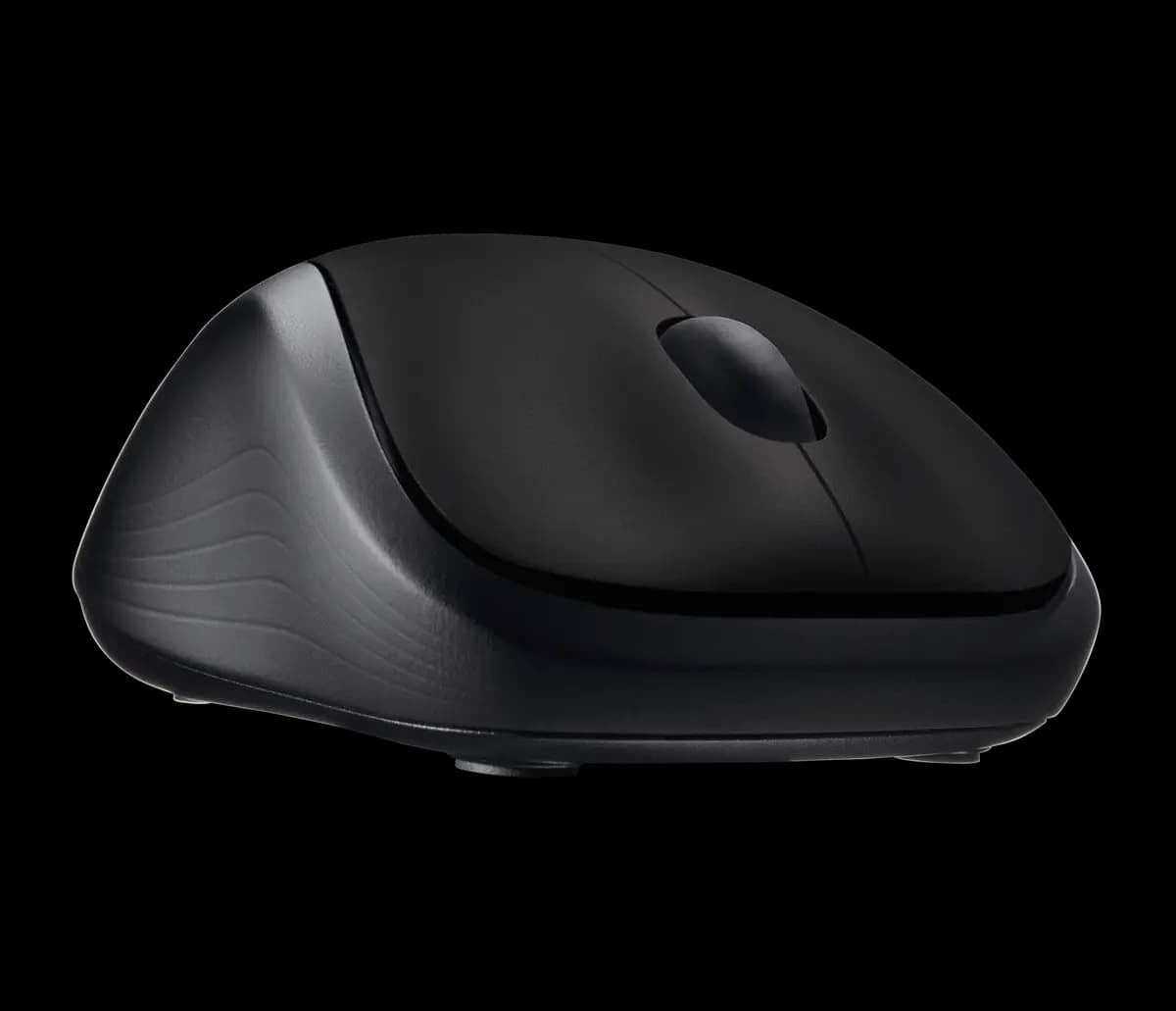 Logitech M310 Wireless Mouse - Black [4.37 in (111 mm), 2.44 in (62 mm), 1.54 in (39 mm)]