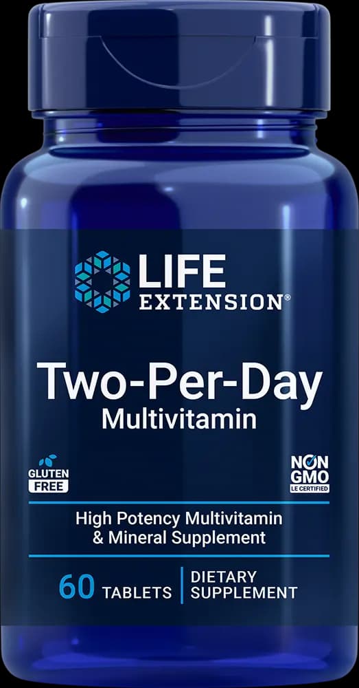 Life Extension Two-Per-Day Multivitamins, 60 tablets [2 tablets, 30, 1500 mcg]
