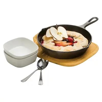 Lodge 8" Cast Iron Skillet: Preseasoned, Tarnish & Heat-Resistant, 8 Inch, Smooth Surface Compatible, Hand Wash Only [Cast Iron, No Lid, 2 Quart]