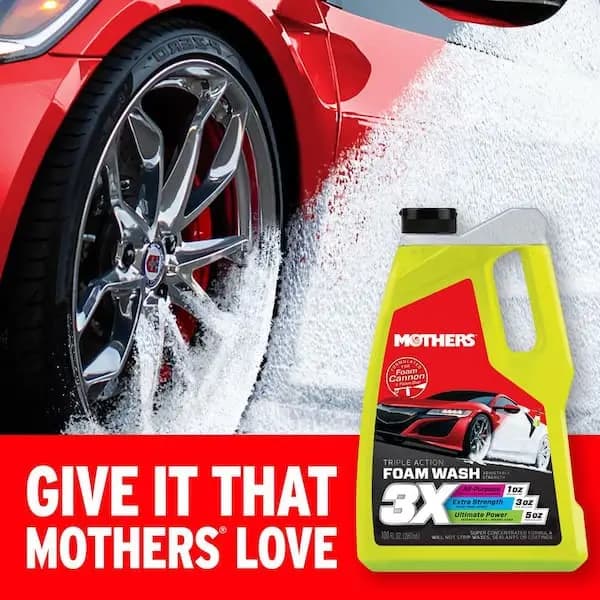 MOTHERS 100 oz. Triple Action Foam Wash Liquid Concentrate, 05610 [Automotive Part Type: Car Wash Soap, General Part Type: Car Wash Soap, Pack Size: 1]