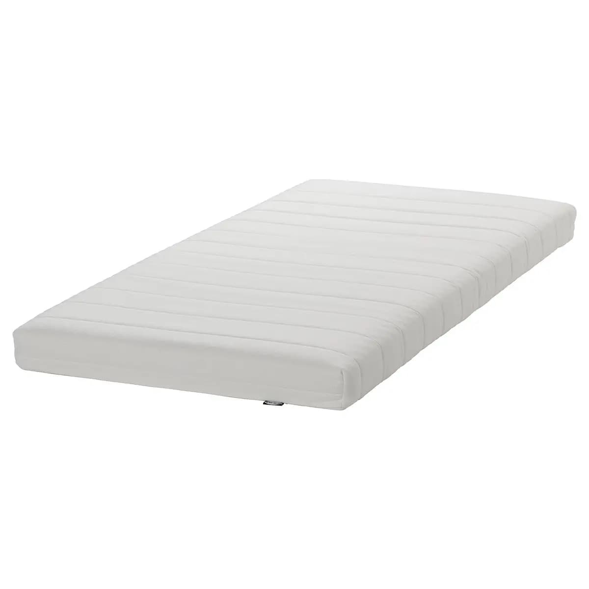 IKEA ÅSVANG Foam mattress, medium firm/white [Width 38 1/4 ", Length 74 3/8 ", Thickness 4 3/4 "]