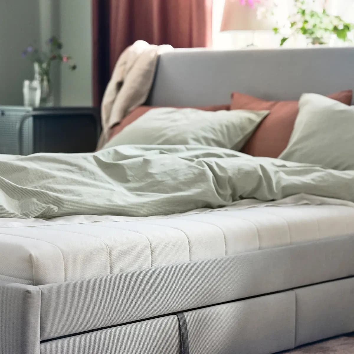 IKEA ÅSVANG Foam mattress, medium firm/white [Width 38 1/4 ", Length 74 3/8 ", Thickness 4 3/4 "]