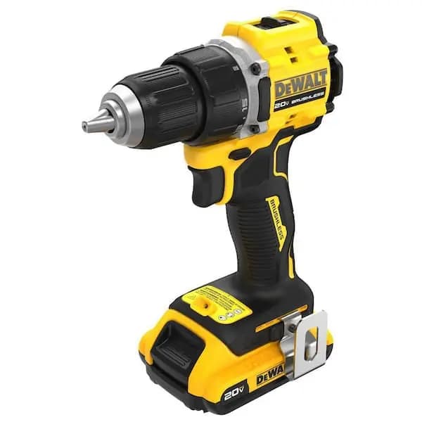 DEWALT Atomic 20V Lithium-Ion Cordless Compact 1/2 in. Drill/Driver Kit with 2.0Ah Battery and Charger, DCD794D1 [Battery Amp Hours: 2 Ah, Battery Power Type: Lithium Ion, Battery 