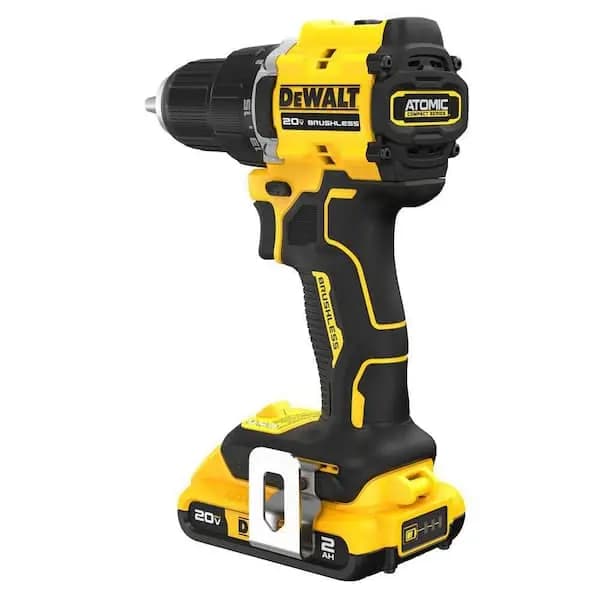DEWALT Atomic 20V Lithium-Ion Cordless Compact 1/2 in. Drill/Driver Kit with 2.0Ah Battery and Charger, DCD794D1 [Battery Amp Hours: 2 Ah, Battery Power Type: Lithium Ion, Battery 