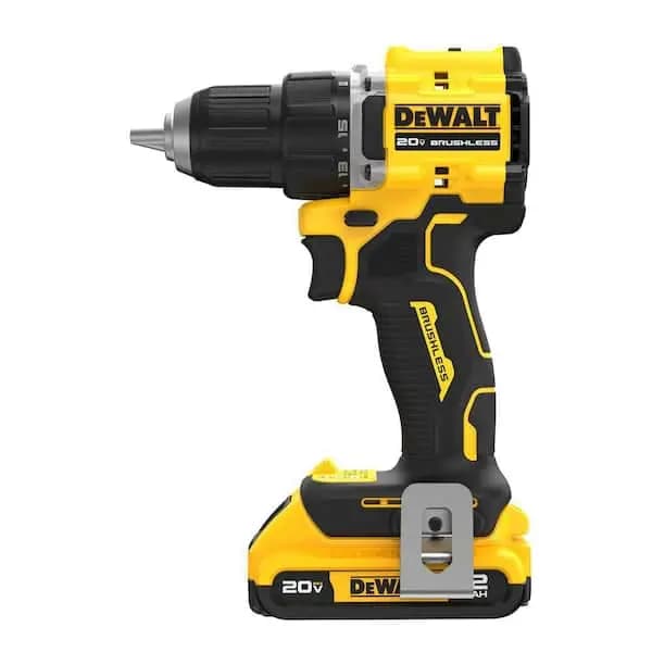 DEWALT Atomic 20V Lithium-Ion Cordless Compact 1/2 in. Drill/Driver Kit with 2.0Ah Battery and Charger, DCD794D1 [Battery Amp Hours: 2 Ah, Battery Power Type: Lithium Ion, Battery 
