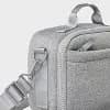 Faux Neoprene Lunch Tote - All In Motion™ Heather Gray: Zipper Closure, Recycled Material [Dimensions (Overall) 7 Inches (H) x 10 Inches (W) x 4 Inches, Closure Type Zipper, Sugges