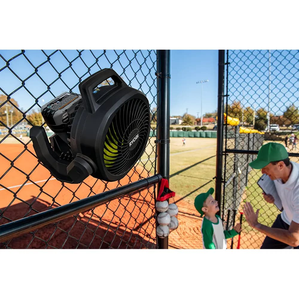 RYOBI LIMITED EDITION 18V ONE+ Hybrid WHISPER SERIES 7-1/2 in. Fan Kit [Medium Speed (RPM) 1,500, High Speed (RPM) 1,850, Low Speed (RPM) 930]