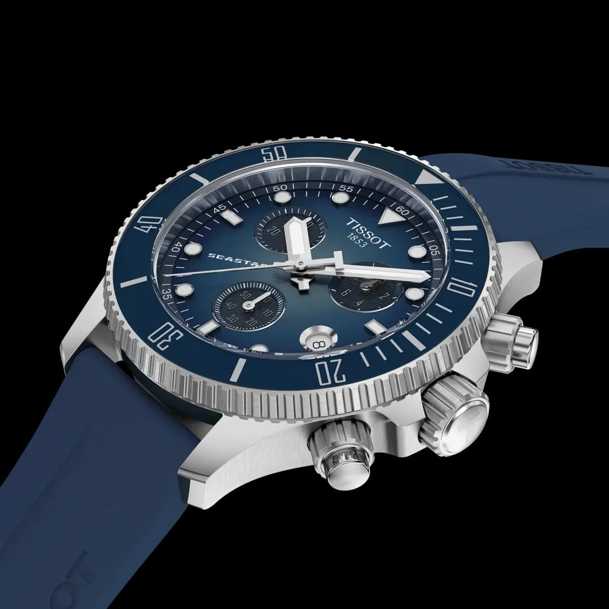 Tissot Seastar 1000 38mm Blue gradient [38.00 mm, Quartz chronograph PowerDrive, 300 m]
