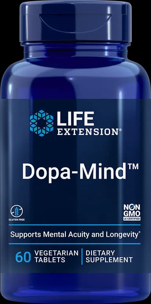 Life Extension Dopa-Mind 100 mg [1 Vegetarian Tablet, 100 mg, 800 mg]