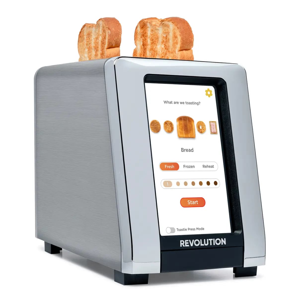 Revolution R180 Connect Smart Toaster Stainless Steel / Chrome [11.6 x 6.1 x 8.4 in, 6.4 lbs, 120Vac/1500W]