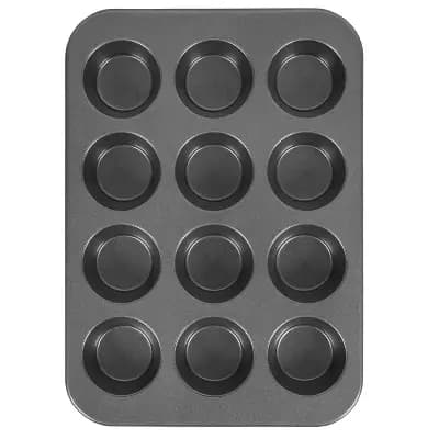 Wilton Ultra Bake Professional 12 Cup Nonstick Muffin Pan [1.9 Pounds, Steel, Rectangle (shape)]