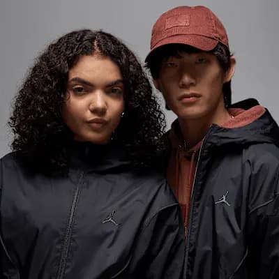 Jordan Brooklyn Men's Hooded Draft Jacket Black/Black/Anthracite/Anthracite [Black/Black/Anthracite/Anthracite, Mesh lining helps add breathability., Two-way zipper gives you styli