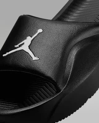 Jordan Franchise Slides Black/White [Black/White, M 7 / W 8, M 8 / W 9, M 9 / W 10, M 10 / W 11, M 11 / W 12,, Synthetic leather forefoot strap helps hold your]
