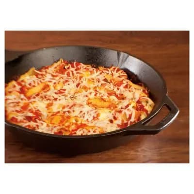 Lodge 13" Cast Iron Skillet Black: Induction & Oven Safe, 13.25" Diameter, 10.5 lbs, Hand Wash, Broiler-Safe [Cast Iron, .39 cubic-ft, 13.25 Inches]