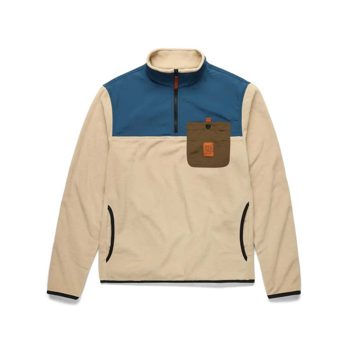Topo Designs Vista 1/4 Zip Lightweight Fleece - Men's Forest Halfpipe / X-Small [Classic 1/4 zip closure for easy layering, Soft, lightweight fleece fabric designed f, Streamlined 