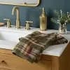 2pk Plaid Harvest Hand Towel Set Green - Threshold™ [27 Inches (L), 16 Inches (W), Terry, 100% Cotton]