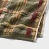2pk Plaid Harvest Hand Towel Set Green - Threshold™ [27 Inches (L), 16 Inches (W), Terry, 100% Cotton]