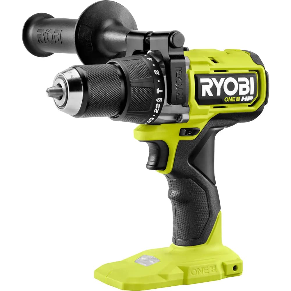 RYOBI 18V ONE+ HP Brushless 1/2" Hammer Drill [Torque Up to 850 in-lbs., RPM 0 - 700 / 0 - 2,150, Chuck 1/2"]