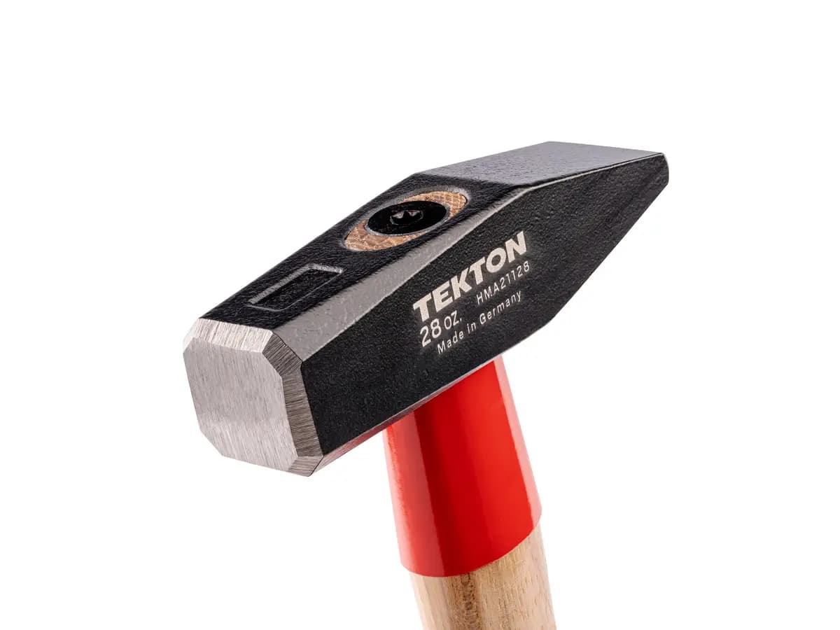 TEKTON 28 oz. Cross Peen Hammer [A. Length (in.) 13.7, B. Width (in.) 5.1, C. Height (in.) 1.3]