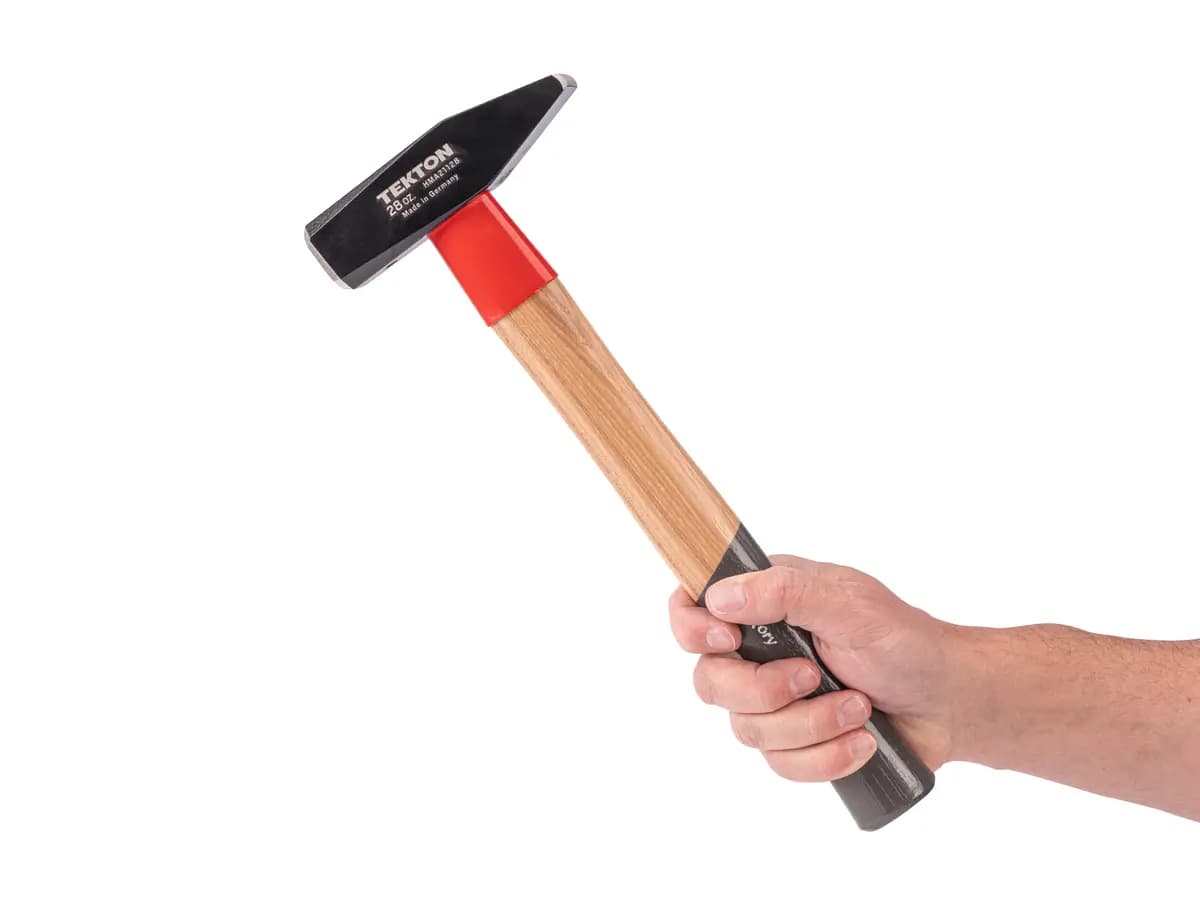TEKTON 28 oz. Cross Peen Hammer [A. Length (in.) 13.7, B. Width (in.) 5.1, C. Height (in.) 1.3]