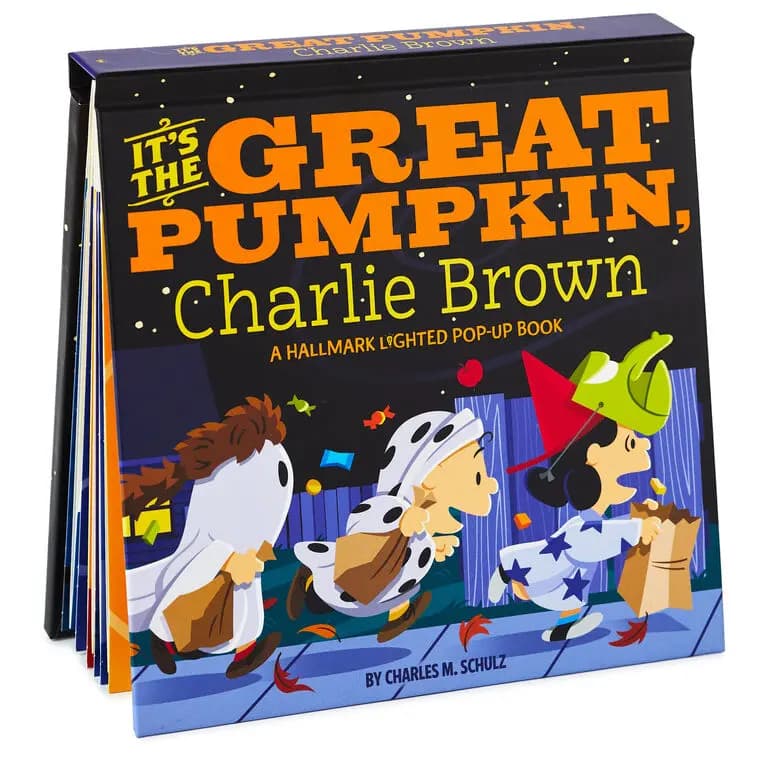 Peanuts® It's the Great Pumpkin, Charlie Brown Lighted Pop-Up Book [Dimensions 8.25" W x 8.25" H, Count 1, Genre Juvenile Nonfiction, Author Charles M. Schulz]