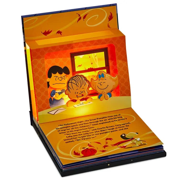 Peanuts® It's the Great Pumpkin, Charlie Brown Lighted Pop-Up Book [Dimensions 8.25" W x 8.25" H, Count 1, Genre Juvenile Nonfiction, Author Charles M. Schulz]