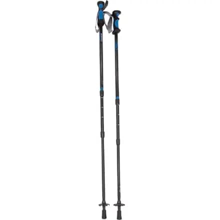 Mountainsmith Cobalt Trekking Poles - Pair Black Ice [Hiking, 6061 Aluminum, Plastic]
