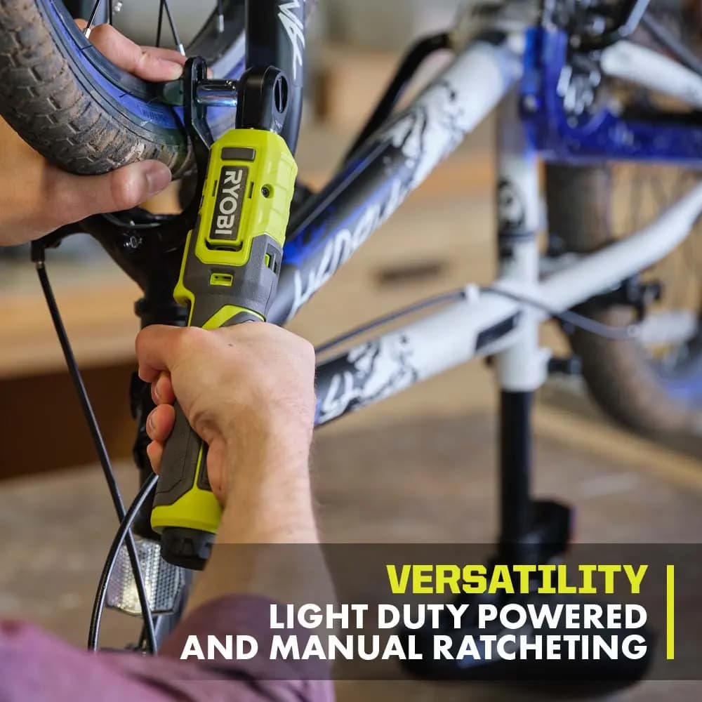 RYOBI USB Lithium 3/8" Light Duty Ratchet Kit [Voltage 4V, Battery Capacity 2Ah, USB Cable 21"]
