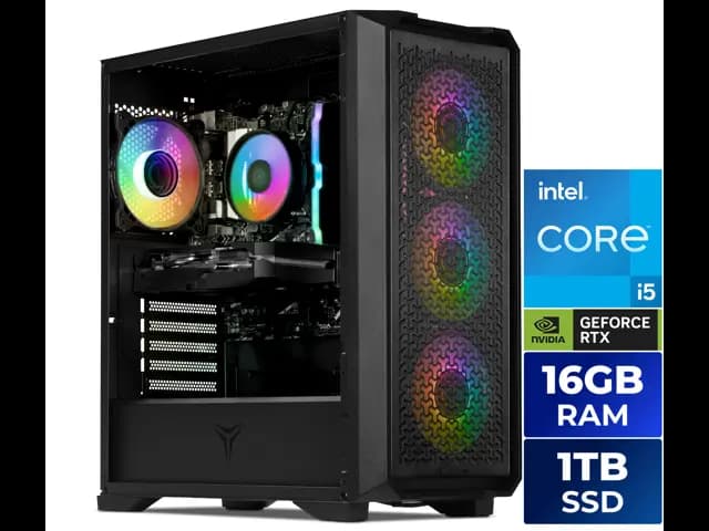 Gaming Desktop PC [Intel Core i5-14400F 10-Core Performance: Powered by the Intel Core i5-14400F with 10 cores and up to 4.7GHz turbo speed, delivering smooth, responsive performan
