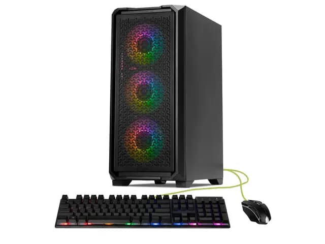 Gaming Desktop PC [Intel Core i5-14400F 10-Core Performance: Powered by the Intel Core i5-14400F with 10 cores and up to 4.7GHz turbo speed, delivering smooth, responsive performan
