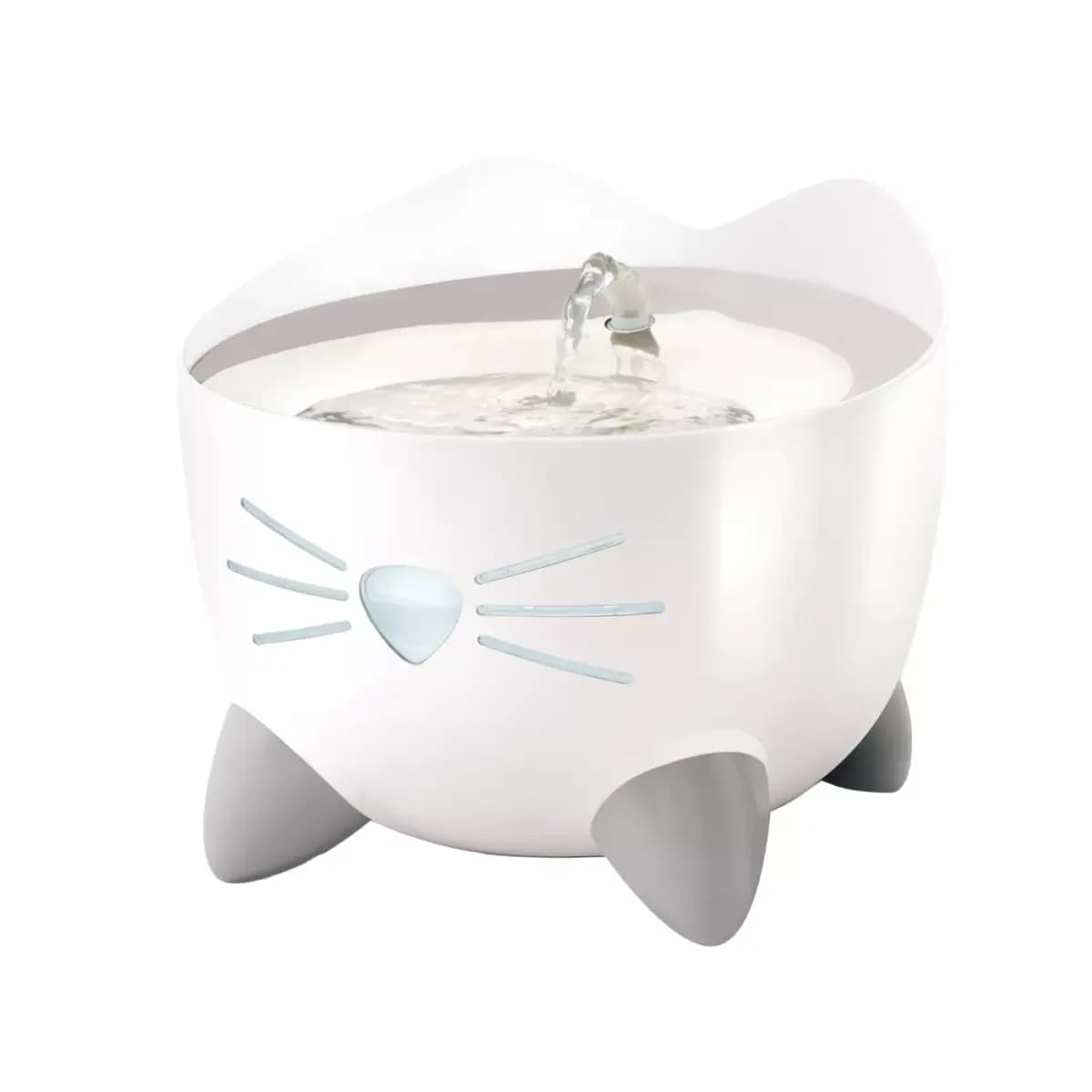 Catit® PIXI Stainless Steel Cat Drinking Fountain [Includes (1) 2.5 L fountain, Super-silent & fully, Intended Pet(s) Cat, Color White, Stainless Steel, Product Dimensions 8 in x 8
