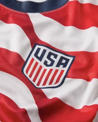 USMNT Men's Nike Soccer Short-Sleeve Supporter's Top Sail [100% polyester, Machine wash, XS-3XL]