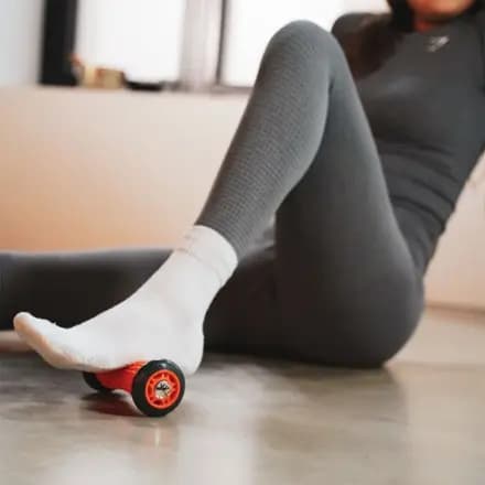 Tiger Tail USA Tiger Footsie Foot Massage Roller Orange/gray [Fitness Recovery, Plastic/silicone, 2.63 x 6.5 inches]