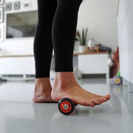 Tiger Tail USA Tiger Footsie Foot Massage Roller Orange/gray [Fitness Recovery, Plastic/silicone, 2.63 x 6.5 inches]