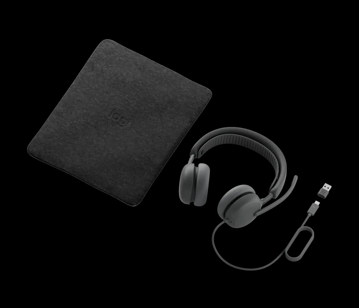 Logitech Zone Wired 2 for Business - Graphite [7.29 in (185.2 mm), 7.23 in (183.6 mm), 2.87 in (73 mm)]