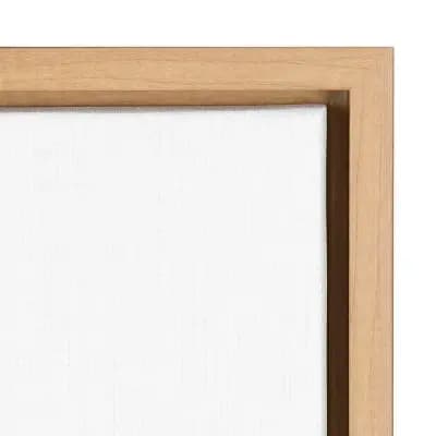 Amanti Art 33" x 23" White Bouquet by Julia Purinton: Amanti Art Framed Canvas Print - Modern Botanical Decor [Canvas, Light, Brown]