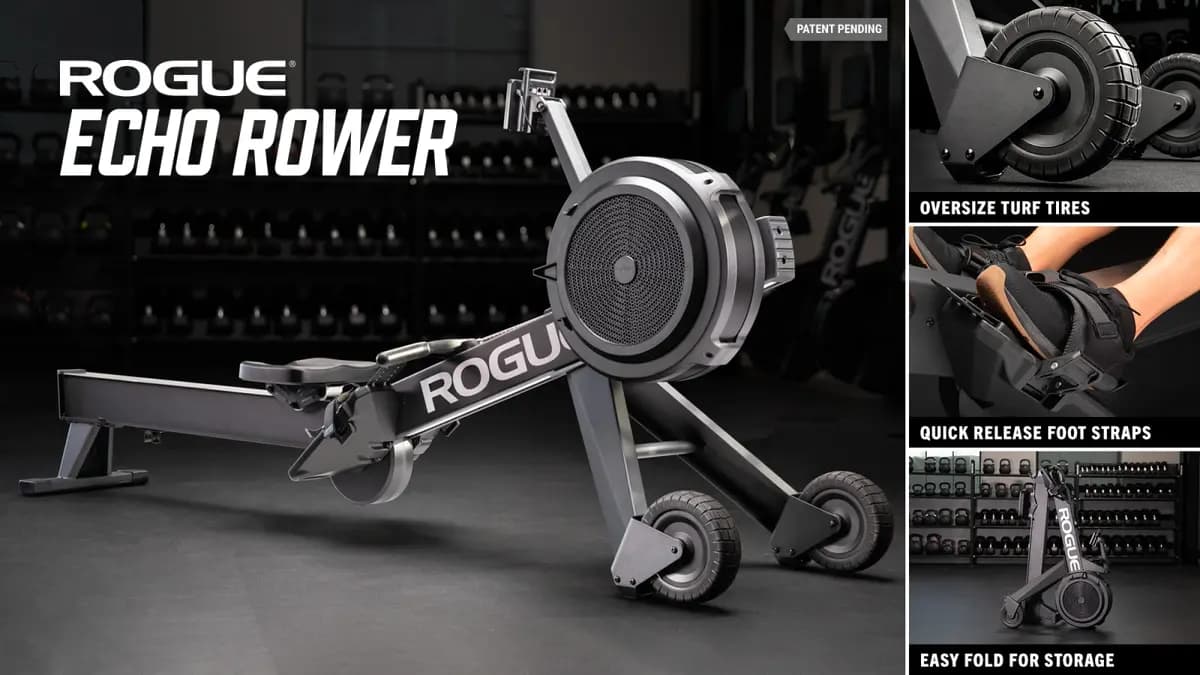 Rogue Fitness Rogue Echo Rower [Rogue Fitness, Black, No]