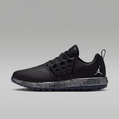 Jordan Grind Golf Shoes Black/Metallic Silver [Black/Metallic Silver, AR0503-002]