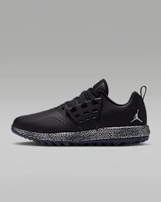 Jordan Grind Golf Shoes Black/Metallic Silver [Black/Metallic Silver, AR0503-002]
