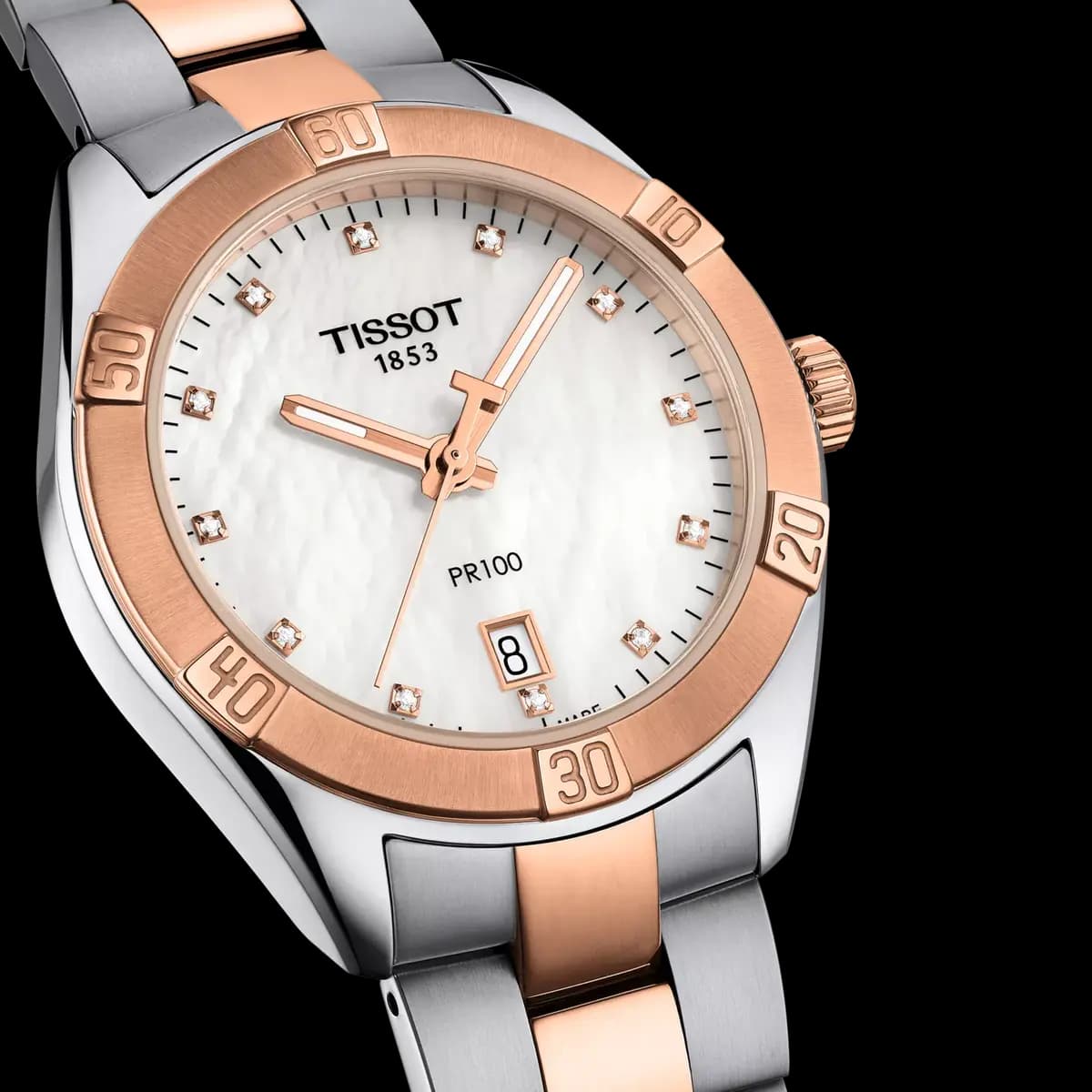 Tissot PR 100 Sport Chic 36mm White mother-of-pearl T1019102211600 [36.00 mm, Quartz three hands, 100 m]