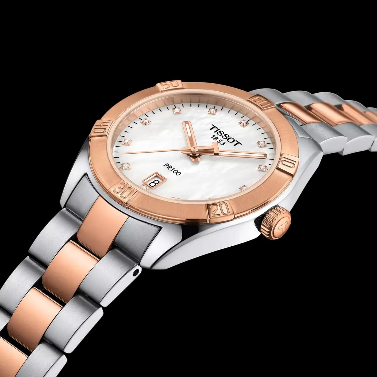 Tissot PR 100 Sport Chic 36mm White mother-of-pearl T1019102211600 [36.00 mm, Quartz three hands, 100 m]